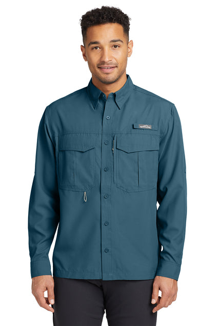 EDDIE BAUER LONG SLEEVE PERFORMANCE FISHING SHIRT