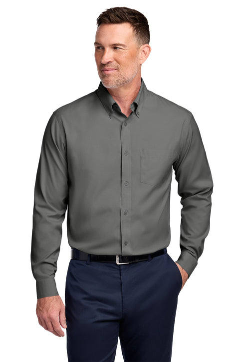 Brooks Brothers® Wrinkle-Free Stretch Pinpoint Shirt - BRB005