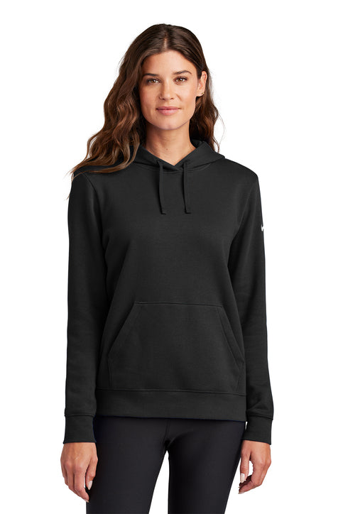 Nike Women's Club Fleece Sleeve Swoosh Pullover Hoodie - NK041