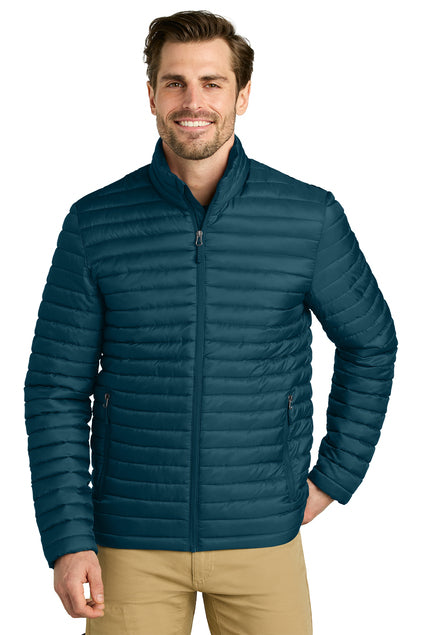 EDDIE BAUER PACKABLE QUILTED FULL ZIP