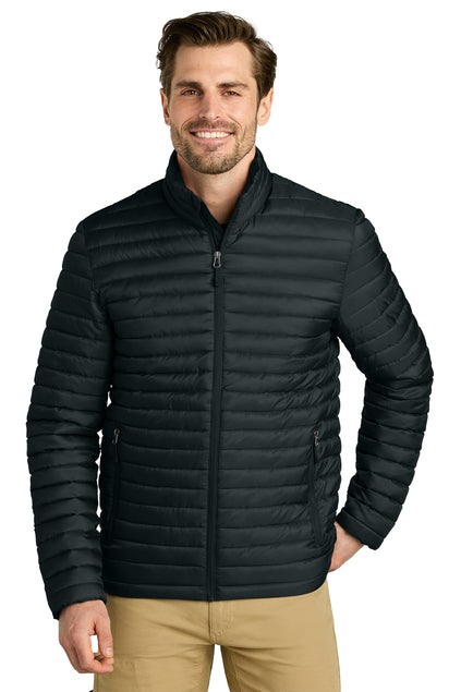 EDDIE BAUER PACKABLE QUILTED FULL ZIP