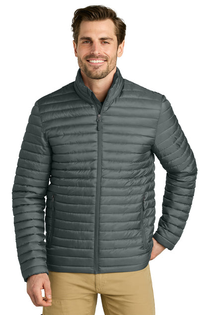 EDDIE BAUER PACKABLE QUILTED FULL ZIP