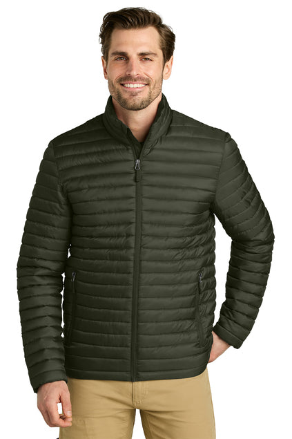 EDDIE BAUER PACKABLE QUILTED FULL ZIP