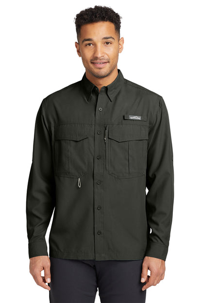 EDDIE BAUER LONG SLEEVE PERFORMANCE FISHING SHIRT