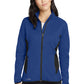 EDDIE BAUER WOMENS FULL ZIP HEATHER STRETCH FLEECE JACKET