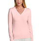 BROOKS BROTHERS WOMEN'S COTTON STRETCH V-NECK SWEATER