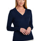BROOKS BROTHERS WOMEN'S COTTON STRETCH V-NECK SWEATER