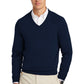 BROOKS BROTHERS COTTON STRETCH V-NECK SWEATER