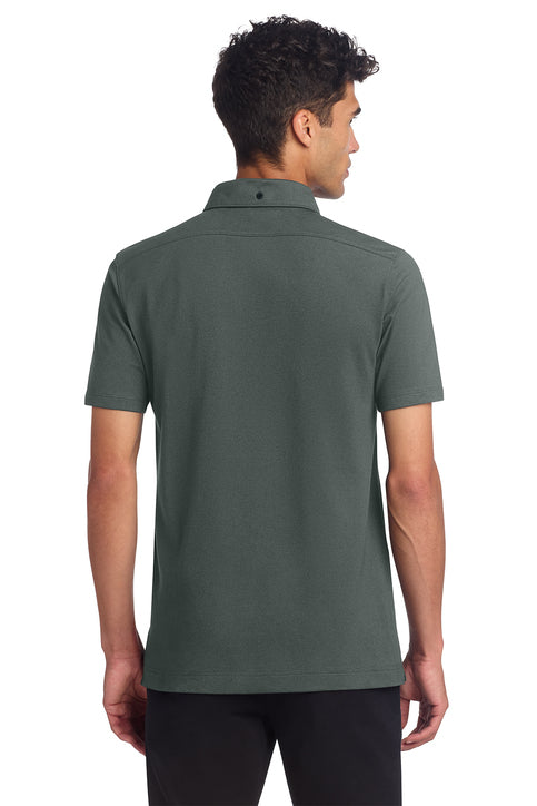 Mercer+Mettle® Stretch Pique Full-Button Polo