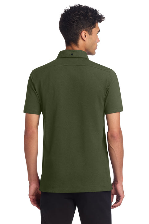 Mercer+Mettle® Stretch Pique Full-Button Polo