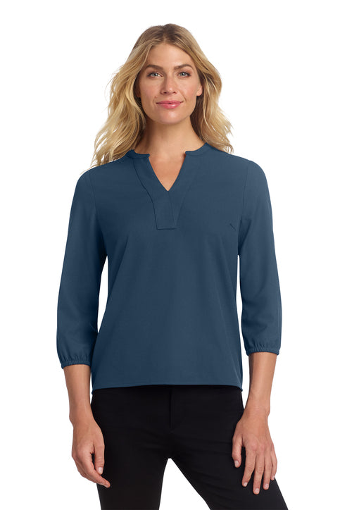 Mercer+Mettle® Women's Stretch Crepe 3/4-Sleeve Blouse