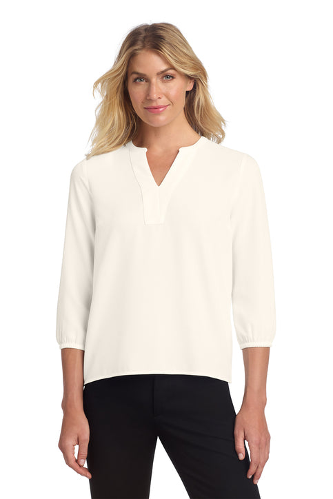 Mercer+Mettle® Women's Stretch Crepe 3/4-Sleeve Blouse