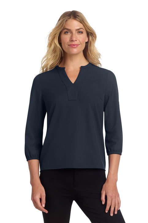 Mercer+Mettle® Women's Stretch Crepe 3/4-Sleeve Blouse