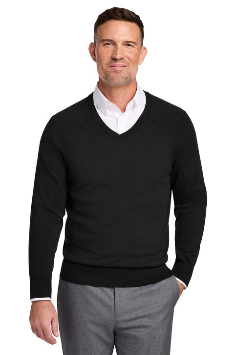Brooks Brothers® Cotton Stretch V-Neck Sweater