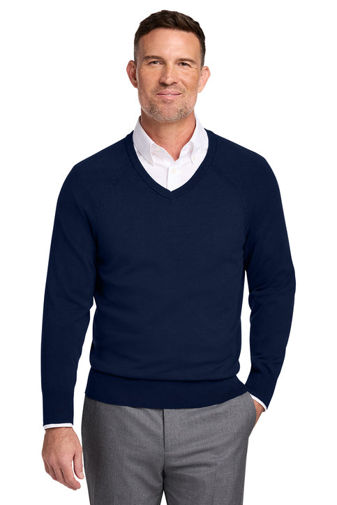Brooks Brothers® Cotton Stretch V-Neck Sweater
