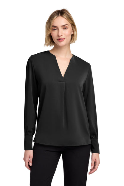 Brooks Brothers® Women’s Open-Neck Satin Blouse - BRB031