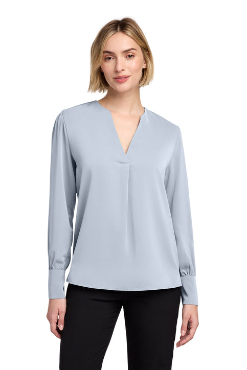 Brooks Brothers® Women’s Open-Neck Satin Blouse - BRB031