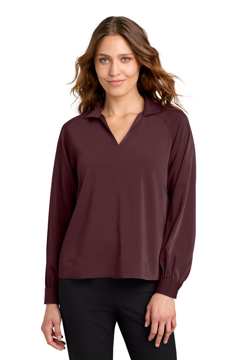Mercer+Mettle® Women’s Long Sleeve Soft Popover Blouse - MM00023