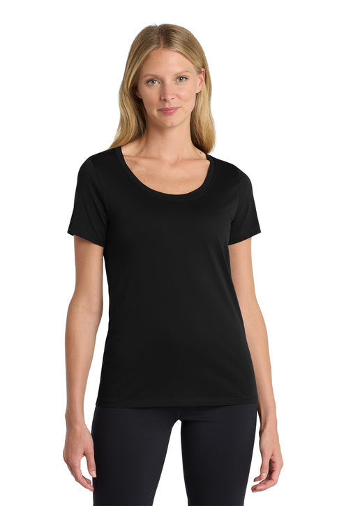 Nike Women's Dri-FIT Cotton/Poly Scoop Neck Tee - NK009