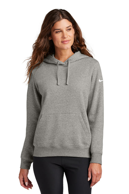 Nike Women's Club Fleece Sleeve Swoosh Pullover Hoodie - NK041