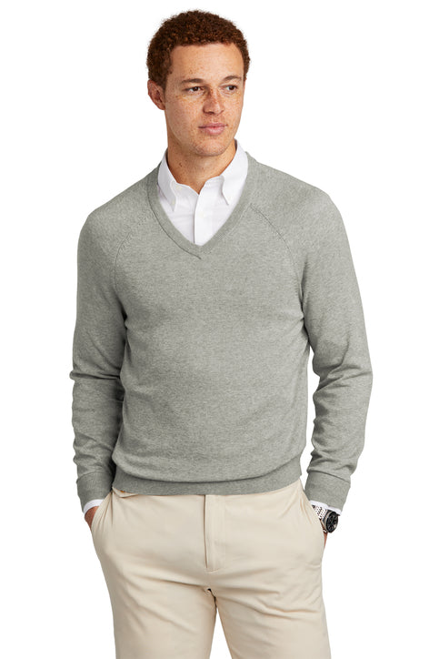 Brooks Brothers® Cotton Stretch V-Neck Sweater